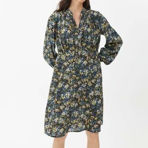 Arket Fluid Dress Womens Size 8 Tall‎ Floral Cottagecore Boho